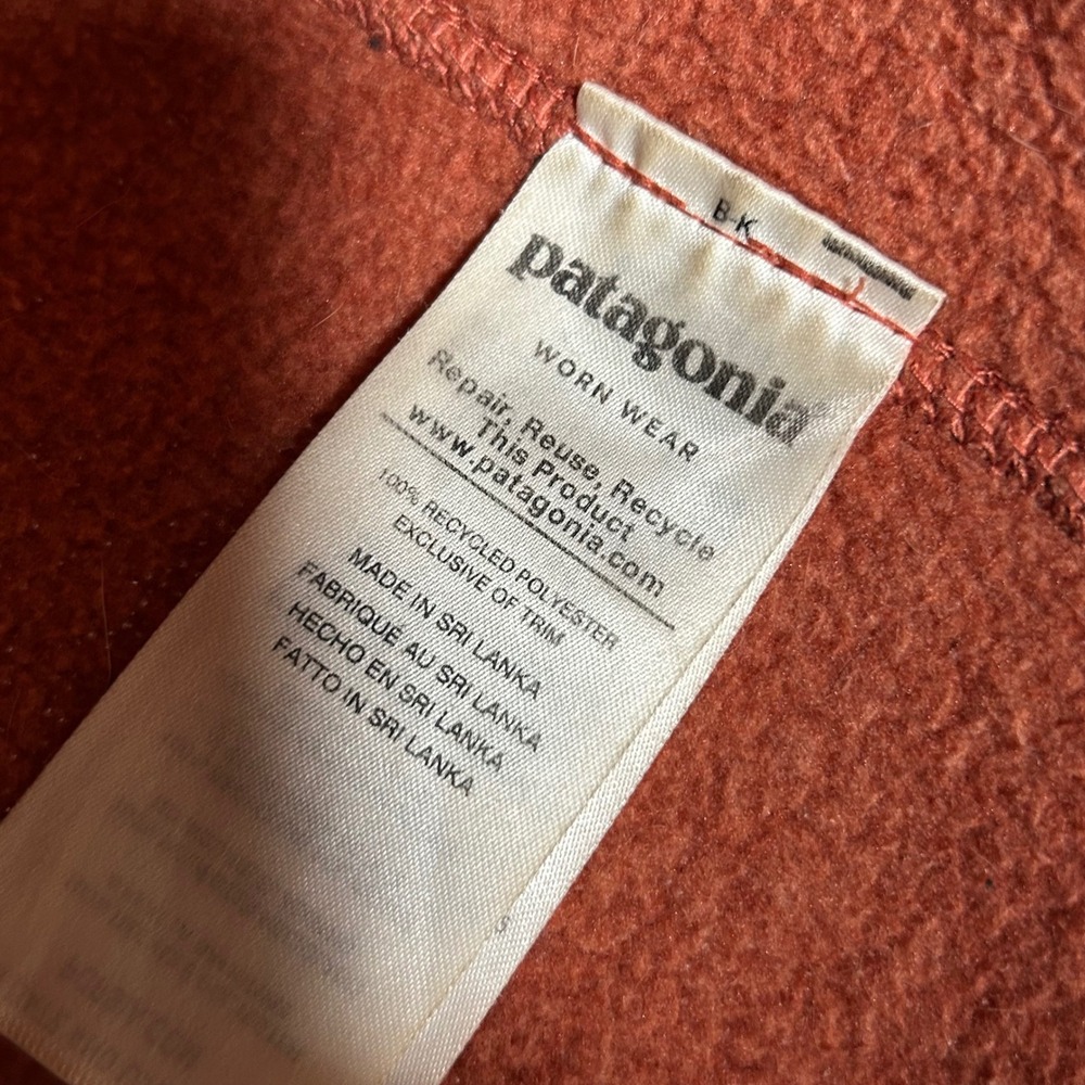 Patagonia Better Sweater 1/4 Zip Pullover Burnt Orange Heather‎ Womens Medium - Picture 5 of 9